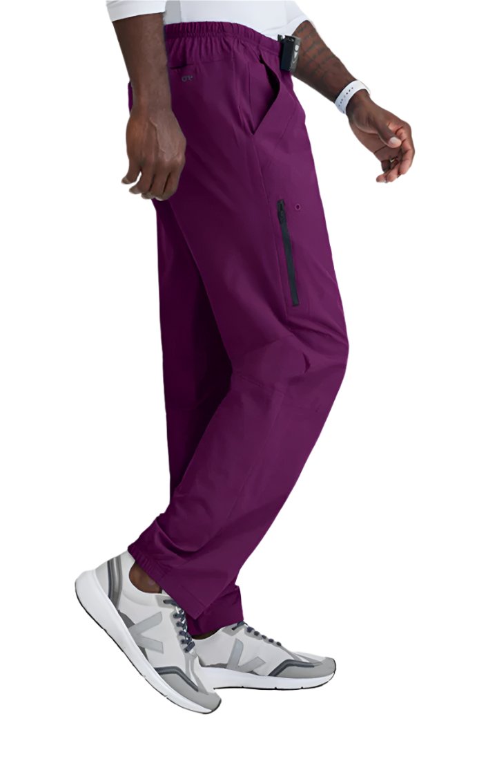 Barco One™ by Barco Amplify 7-Pocket Zip-Fly Scrub Pant-Wine