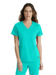 Grey's Anatomy Stretch™ by Barco Emma 4-Pocket V-Neck Scrub Top-Alpine Aqua