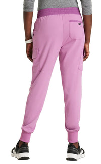 Grey's Anatomy™ Stretch by Barco Amelia 5-Pocket Two Tone Jogger Scrub Pant-Pink Topaz