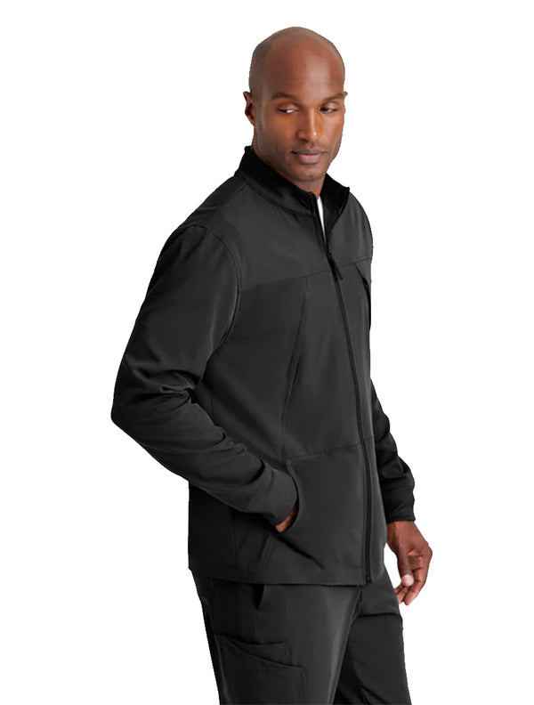 Barco Unify™ by Barco RALLY 4-POCKET MOCK COLLAR WARM UP JACKET - Black