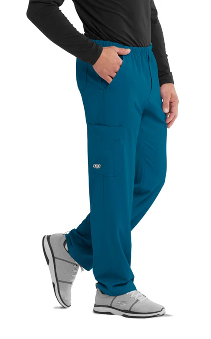 SKECHERS™ by barco Structure 4-Pockets Zip-Fly Scrub Pant-Bahama