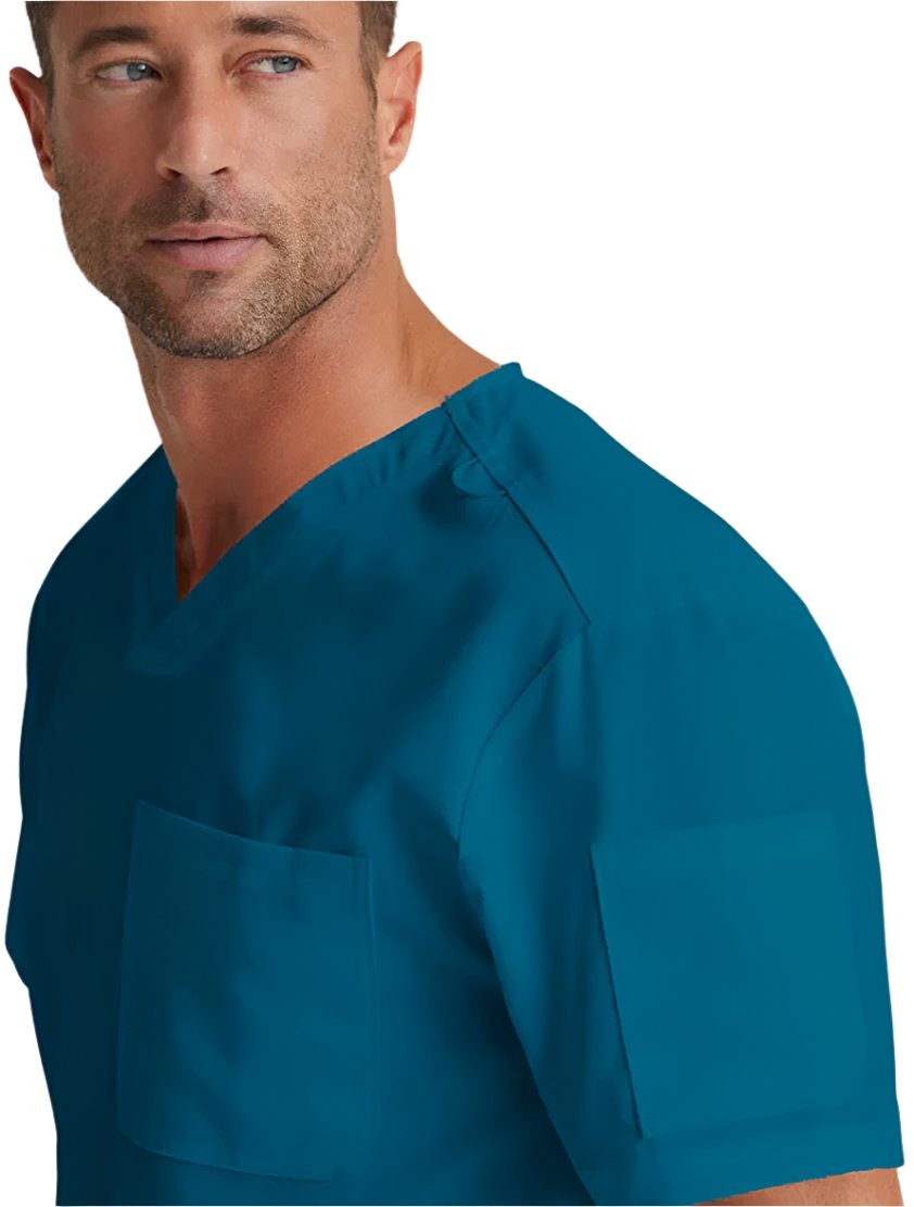 Grey's Anatomy™ by Barco Evan 2-Pocket Neck Scrub Top-Bahama