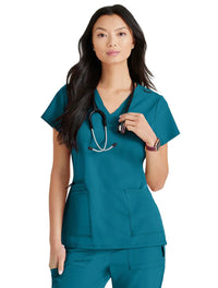 Barco Unify™ by Barco PURPOSE 4-POCKET V-NECK SCRUB TOP - Bahama