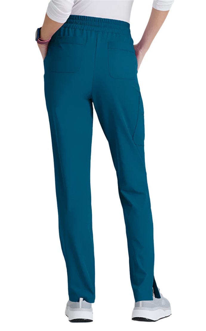 SKECHERS™ by barco Gamma 6-Pocket Mid-Rise Tapered Leg Scrub Pant-Bahama