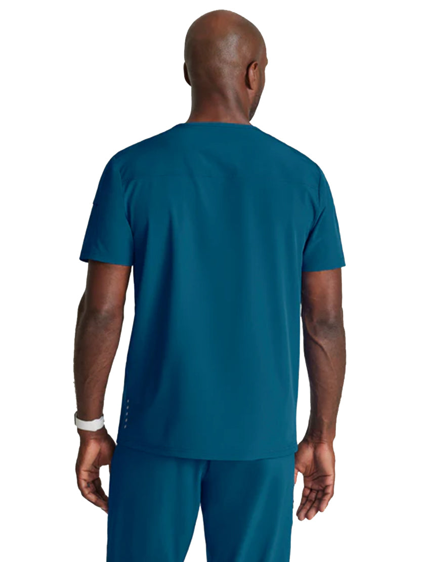 Barco One™ by Barco Velocity 2-Pocket V-Neck Scrub Top-Bahama