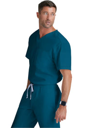 Grey's Anatomy™ by Barco Evan 2-Pocket Neck Scrub Top-Bahama