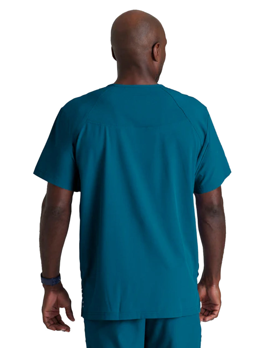 Barco One™ by Barco Amplify 5-Pocket V-Neck Scrub Top-Bahama