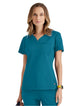 Grey's Anatomy Stretch™ by Barco Capri 2-Pocket Hourglass V-Neck Scrub Top-Bahama