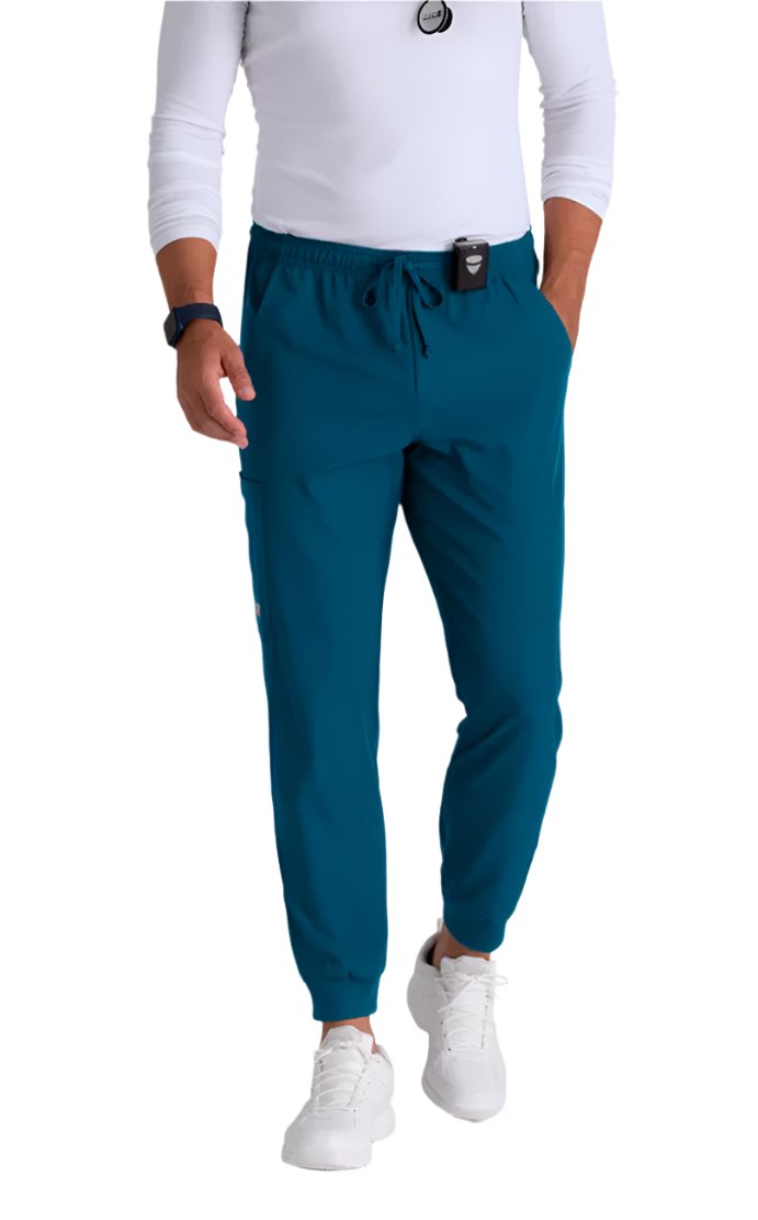 SKECHERS™ by barco Structure 3-Pocket Jogger Scrub Pant-Bahama