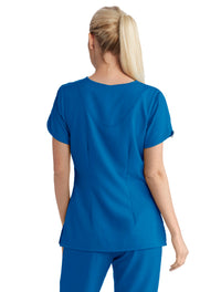 Grey's Anatomy™ by Barco Cora 4-Pocket Scrub Top-New Royal