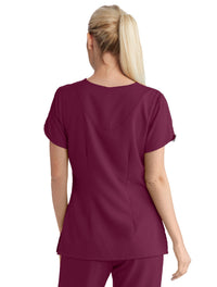 Grey's Anatomy™ by Barco Cora 4-Pocket Scrub Top-Wine