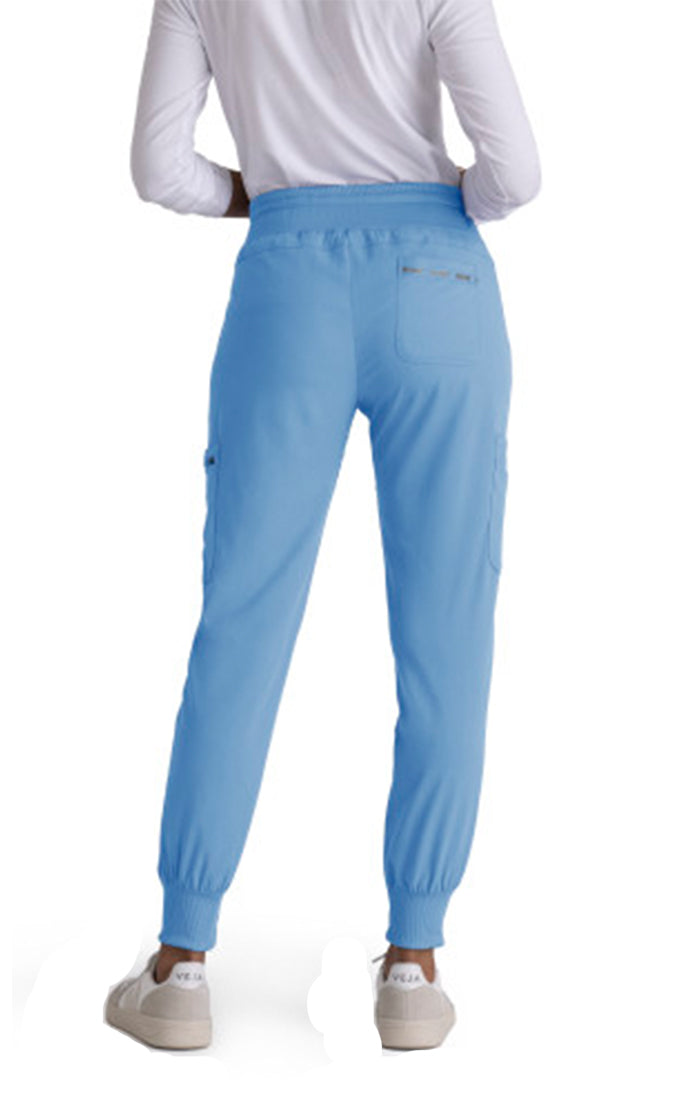 Grey's Anatomy™ Stretch by Barco 7-Pocket Jogger Pant-Ceil Blue