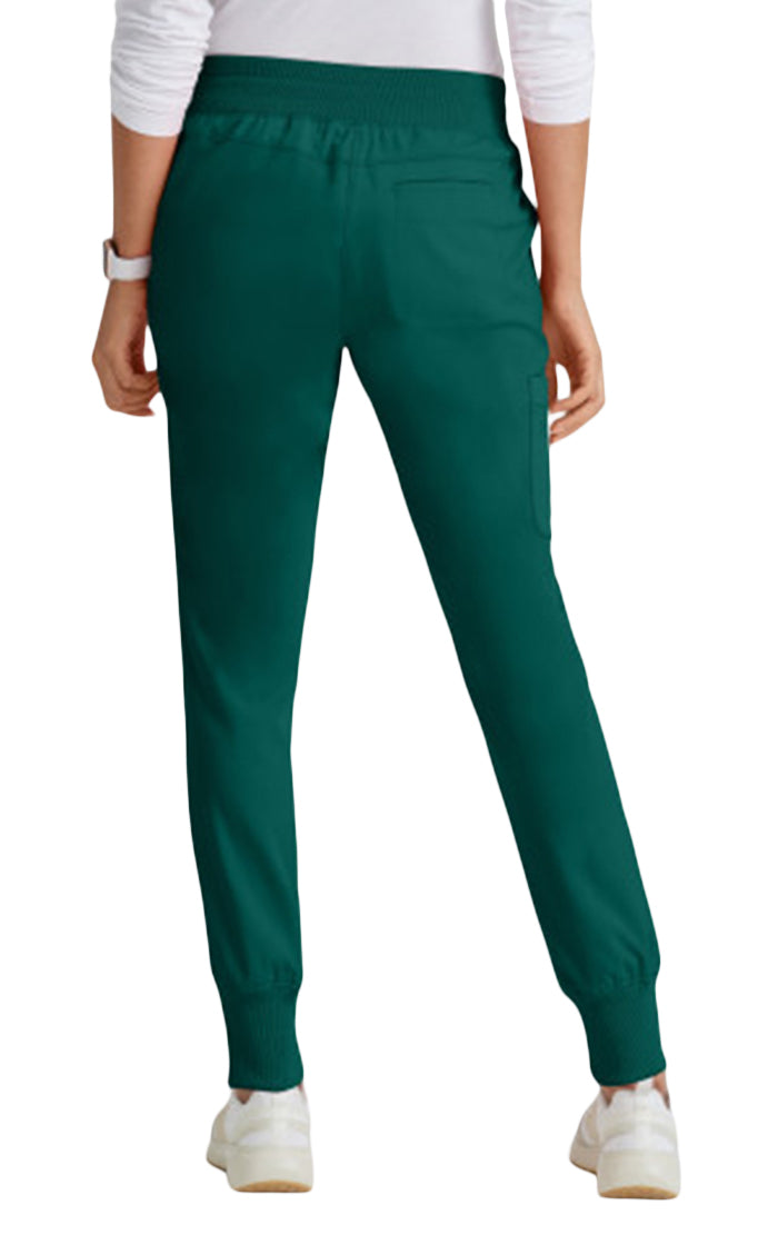 Grey's Anatomy Stretch™ by Barco Eden 5-Pocket Mid Rise Jogger Scrub Pant-hunter green