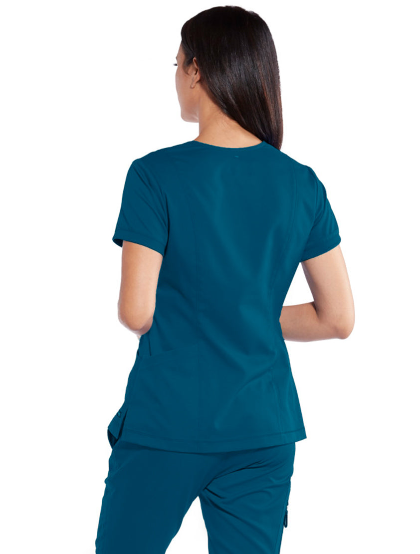 Grey's Anatomy™ by Barco Kira Zipper-Pocket Scrub Top-Bahama