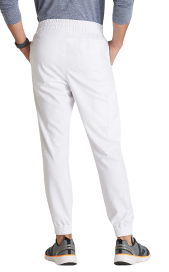 Grey's Anatomy™ Evolve by Barco 5-Pocket Elastic Jogger Pant-Short-WHITE