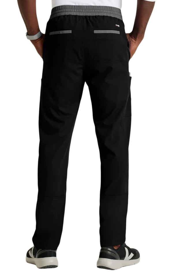 Grey's Anatomy™Strech by Barco Nathan 7-Pocket Slim Straight Leg Scrub Pant-Black