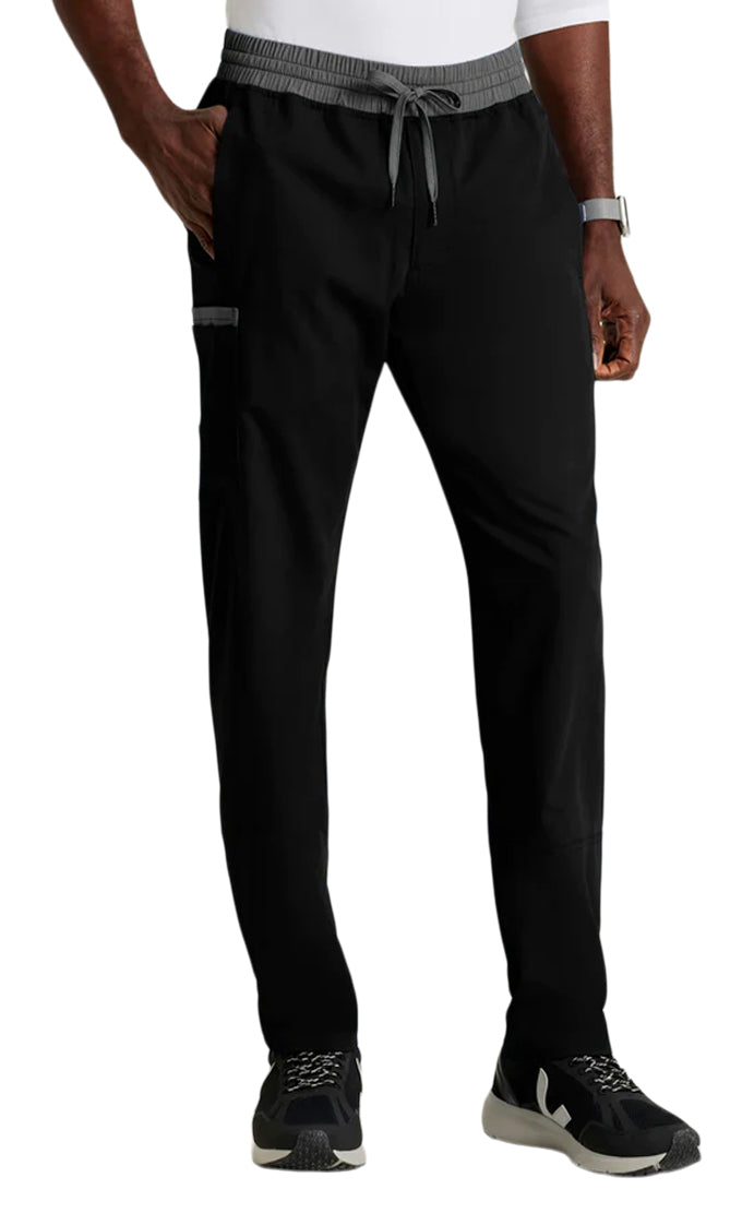 Grey's Anatomy™Strech by Barco Nathan 7-Pocket Slim Straight Leg Scrub Pant-Black