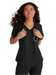 Skechers™ Vitality by Barco Electra 3-Pocket Ribbed V-Neck Scrub Top - Black