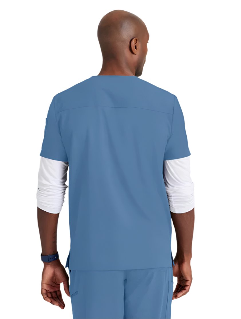 Barco Unify™ by Barco RALLY 3-POCKET V-NECK SCRUB TOP - Ciel Blue