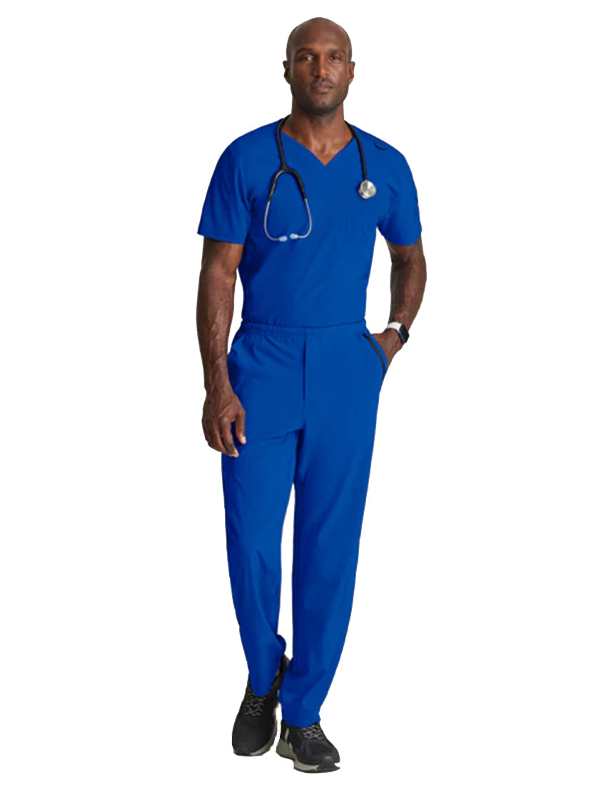 Barco One™ by Barco Velocity 2-Pocket V-Neck Scrub Top-Cobalt