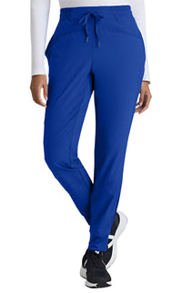 Barco One™ by Barco Boost 3-Pocket Mid-Rise Jogger Scrub Pant-Cobalt