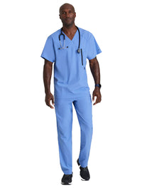 Barco One™ by Barco Amplify 5-Pocket V-Neck Scrub Top-Ciel Blue