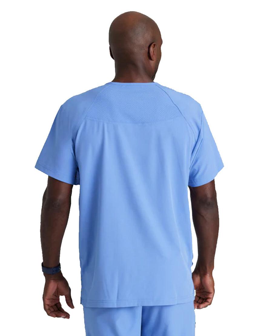 Barco One™ by Barco Amplify 5-Pocket V-Neck Scrub Top-Ciel Blue