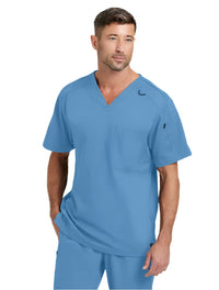 Grey's Anatomy Stretch™ by Barco Murphy 2-Pocket V-Neck Scrub Top-Ceil Blue