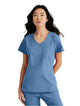 SKECHERS™ by Barco Dignity 1-Pocket Tuck-In Scrub Top-Ciel Blue