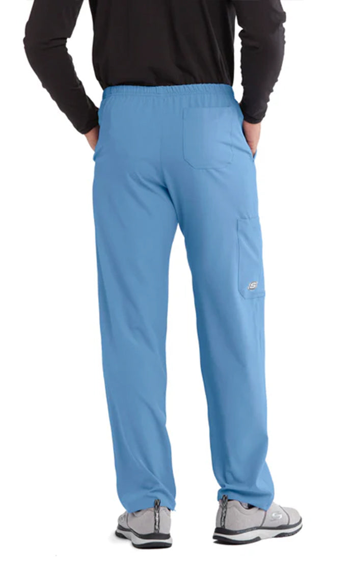 SKECHERS™ by barco Structure 4-Pockets Zip-Fly Scrub Pant-Ciel Blue