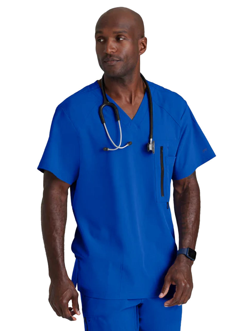 Barco One™ by Barco Amplify 5-Pocket V-Neck Scrub Top-Cobalt