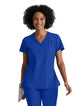 Barco One™ by Barco Racer 4-Pocket V-Neck Scrub Top-Cobalt
