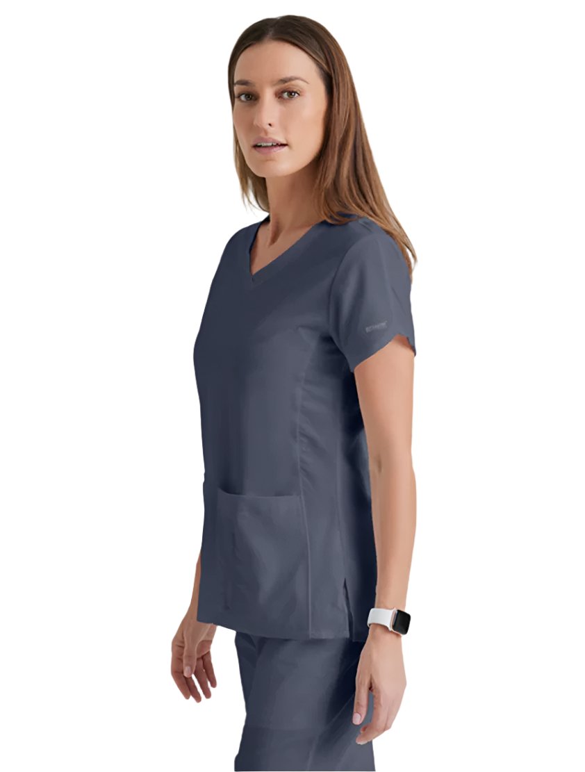 Grey's Anatomy™ by Barco Cora 4-Pocket Scrub Top-Extra LG - Side