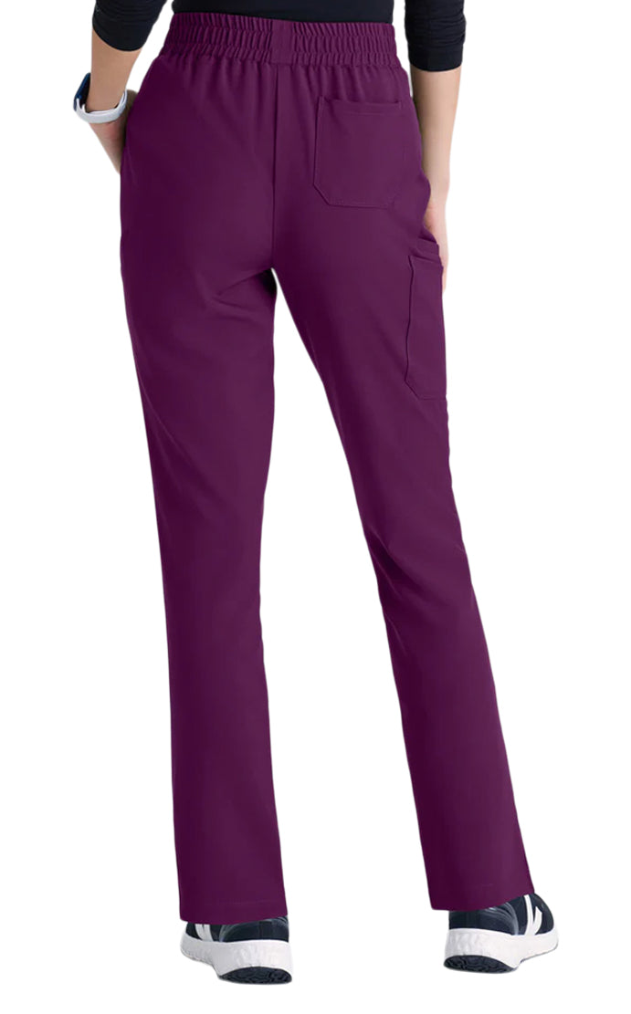 Grey's Anatomy™ Evolve by Barco Terra 6-Pocket Mid-Rise CICLO®Leg Pant-Petite-Wine