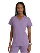 Barco One Performance Knit by Barco Victory Knit 2-Pocket V-Neck Scrub Top - Dusty Lavender