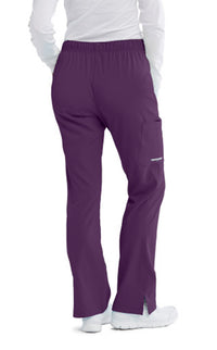 SKECHERS™ by barco Reliance 3-Pocket Mid-Rise Straight Leg Scrub Pant-Egg Plant