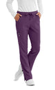 SKECHERS™ by barco Reliance 3-Pocket Mid-Rise Straight Leg Scrub Pant-Egg Plant