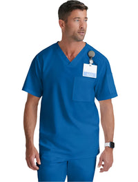 Grey's Anatomy™ by Barco Evan 2-Pocket Neck Scrub Top-New Royal