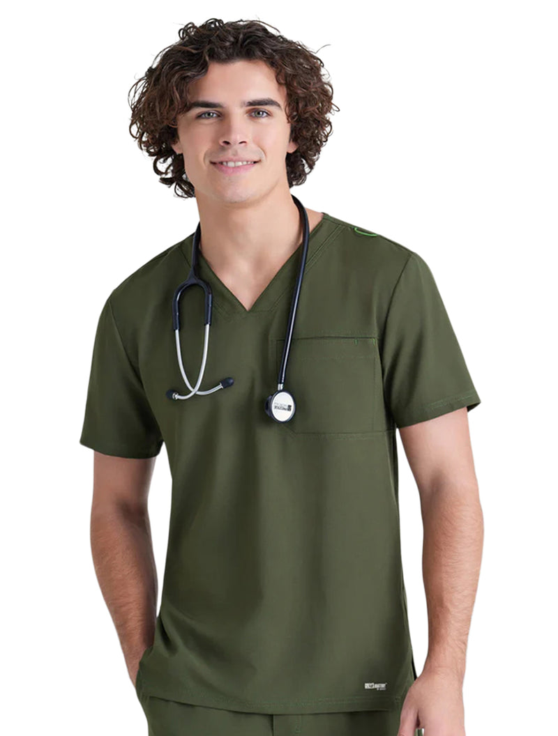 Grey's Anatomy™ Evolve by Barco Journey 1-Pocket CICLO® Scrub Top-Fern