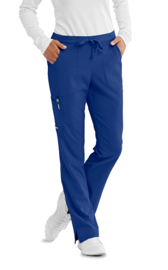 SKECHERS™ by barco Reliance 3-Pocket Mid-Rise Straight Leg Scrub Pant-Galaxy