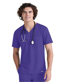 Grey's Anatomy™ Evolve by Barco Journey 1-Pocket CICLO® Scrub Top-New Grape