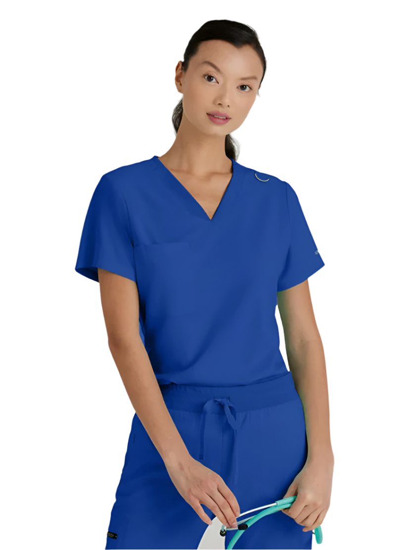 Grey's Anatomy Stretch™ by Barco  Bree 1-Pocket Tuck-In Scrub Top-Galaxy