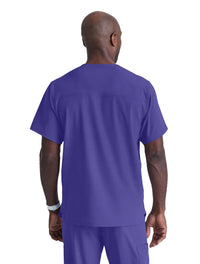 SKECHERS™ by Barco Structure 1-Pocket V-Neck Scrub Top-New Grape