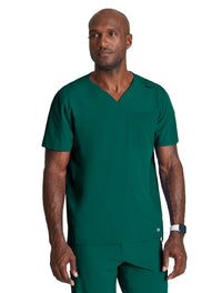 Barco One™ by Barco Velocity 2-Pocket V-Neck Scrub Top-Hunter Green