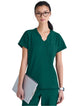 Grey's Anatomy™ Evolve by Barco Sway 1-Pocket Banded V-Neck  Scrub Top-Extra LG-Hunter Green