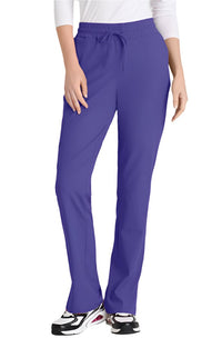 SKECHERS™ by barco Gamma 6-Pocket Mid-Rise Tapered Leg Scrub Pant-New Grape