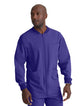 SKECHERS™ by Barco Structure 3-Pocket Crewneck Warmup Scrub Jacket-New Grape