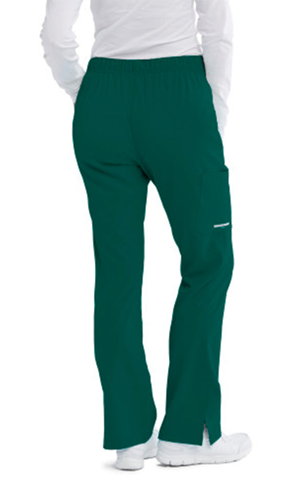 SKECHERS™ by barco Reliance 3-Pocket Mid-Rise Straight Leg Scrub Pant-Hunter Green