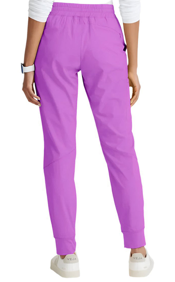 Barco One™ by Barco Boost 3-Pocket Mid-Rise Jogger Scrub Pant-Helio Purple