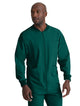 SKECHERS™ by Barco Structure 3-Pocket Crewneck Warmup Scrub Jacket-Hunter Green